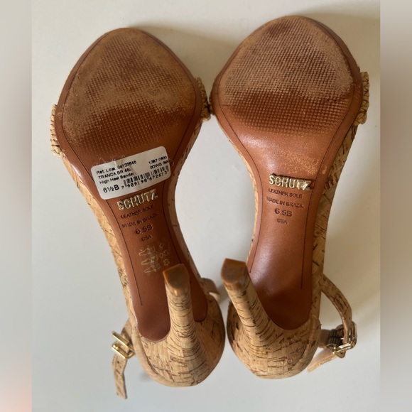 SCHUTZ Tanca Cork Heels - Picture 4 of 12